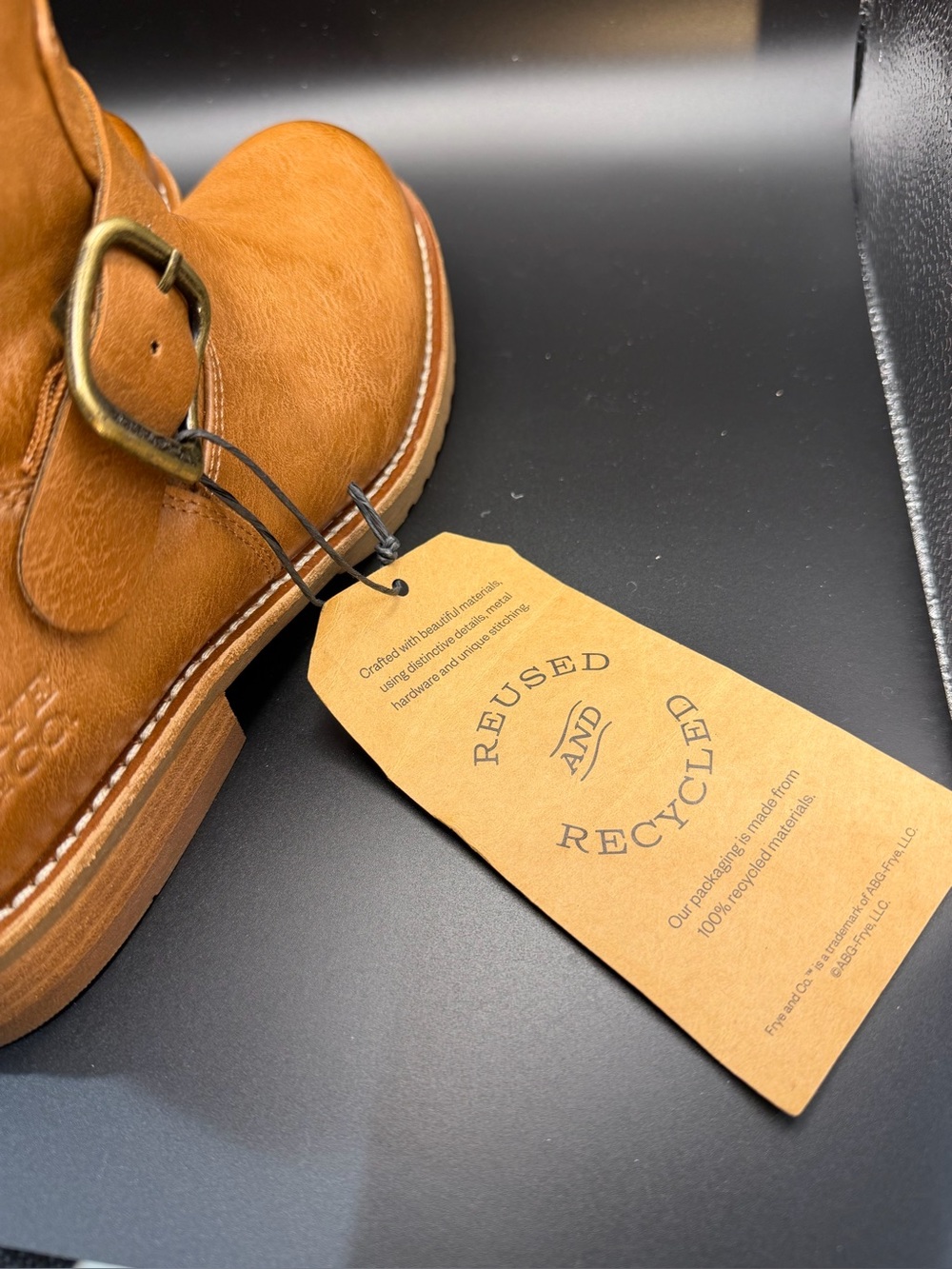 NWT Women’s FRYE AND CO. Chensee Short Boot Size 8 / Saddle - Picture 10 of 11